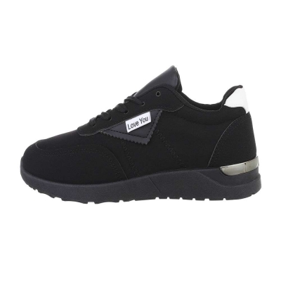 Sneakers talpa groasa - negru dama