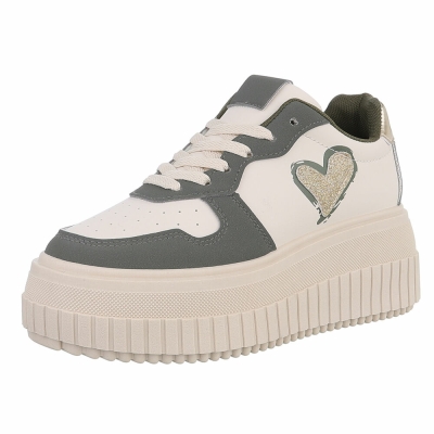 Sneakers josi - verde dama