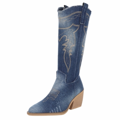 Western- & Cizme Biker - dblue dama