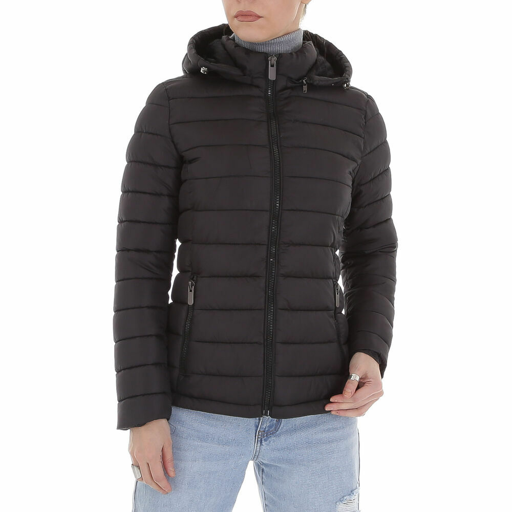 ?bergangsjacke alb ICY - negru dama