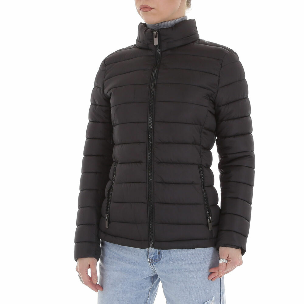 ?bergangsjacke alb ICY - negru dama