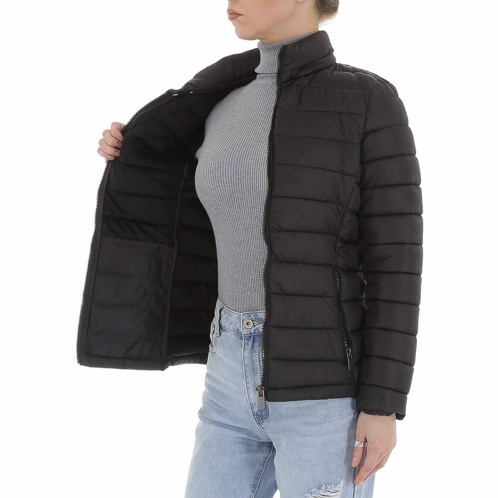 ?bergangsjacke alb ICY - negru dama