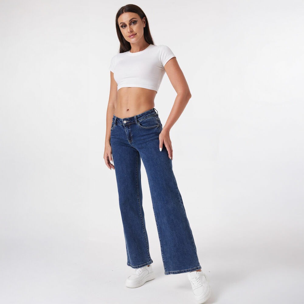 Blugi Relaxed Fit Laulia - albastru dama