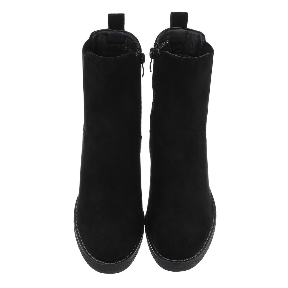 Cizme cu toc gros - blacksuede dama