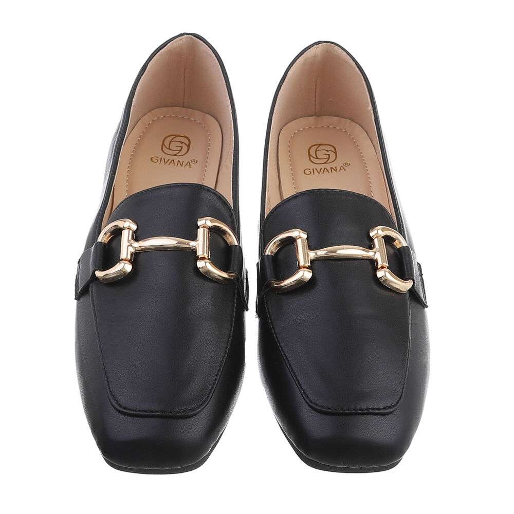 Mocasini eleganti - negru dama