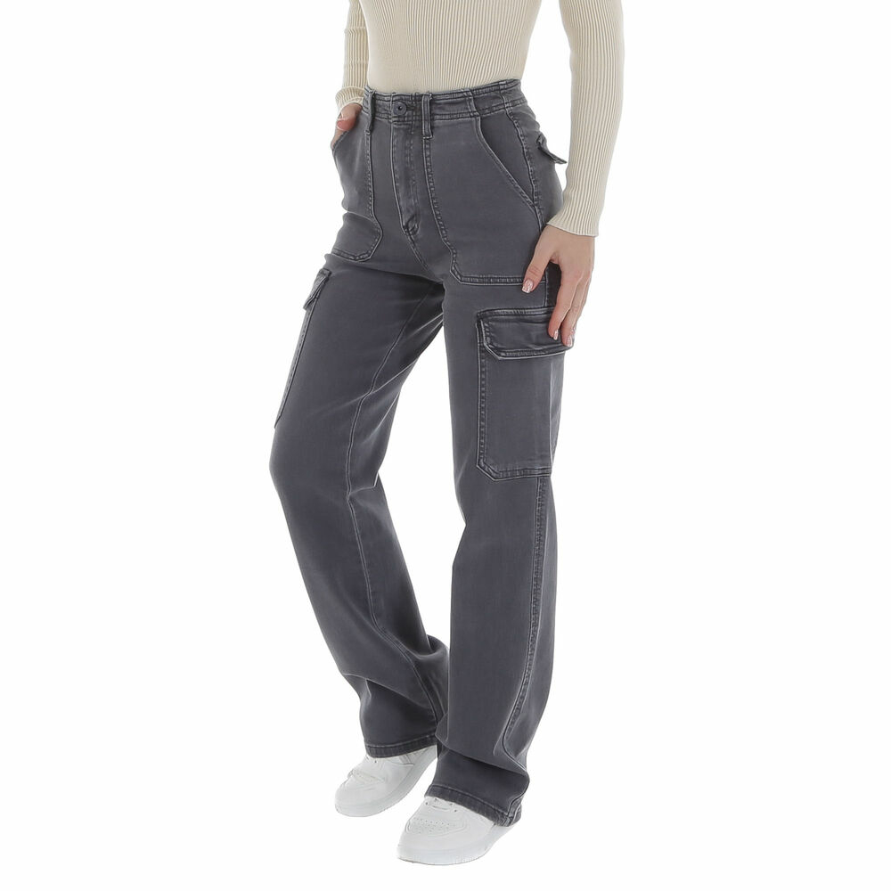 Pantaloni eleganti Laulia - gri dama