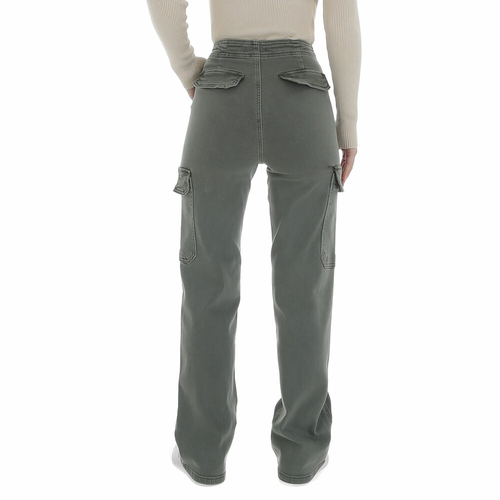 Pantaloni eleganti Laulia - verde dama