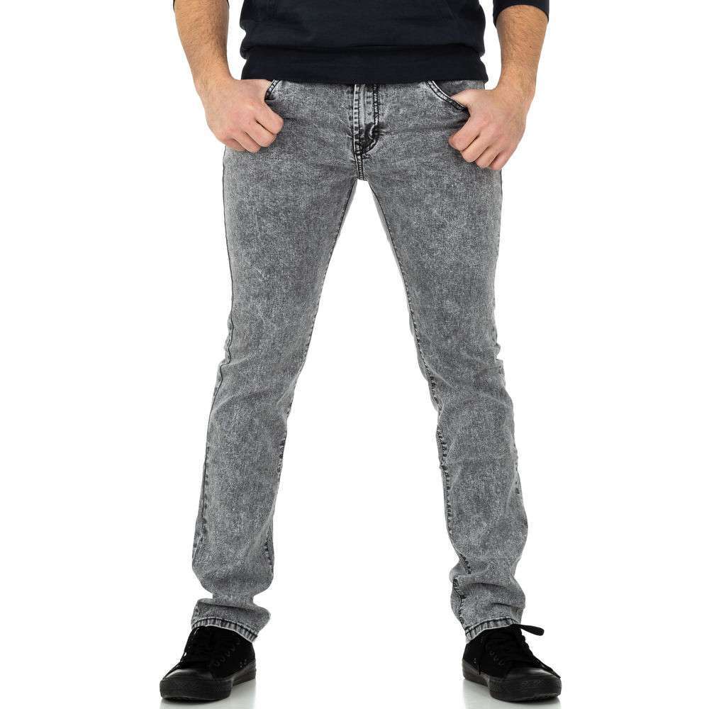 Pantaloni M.Sara denim - gri barbati