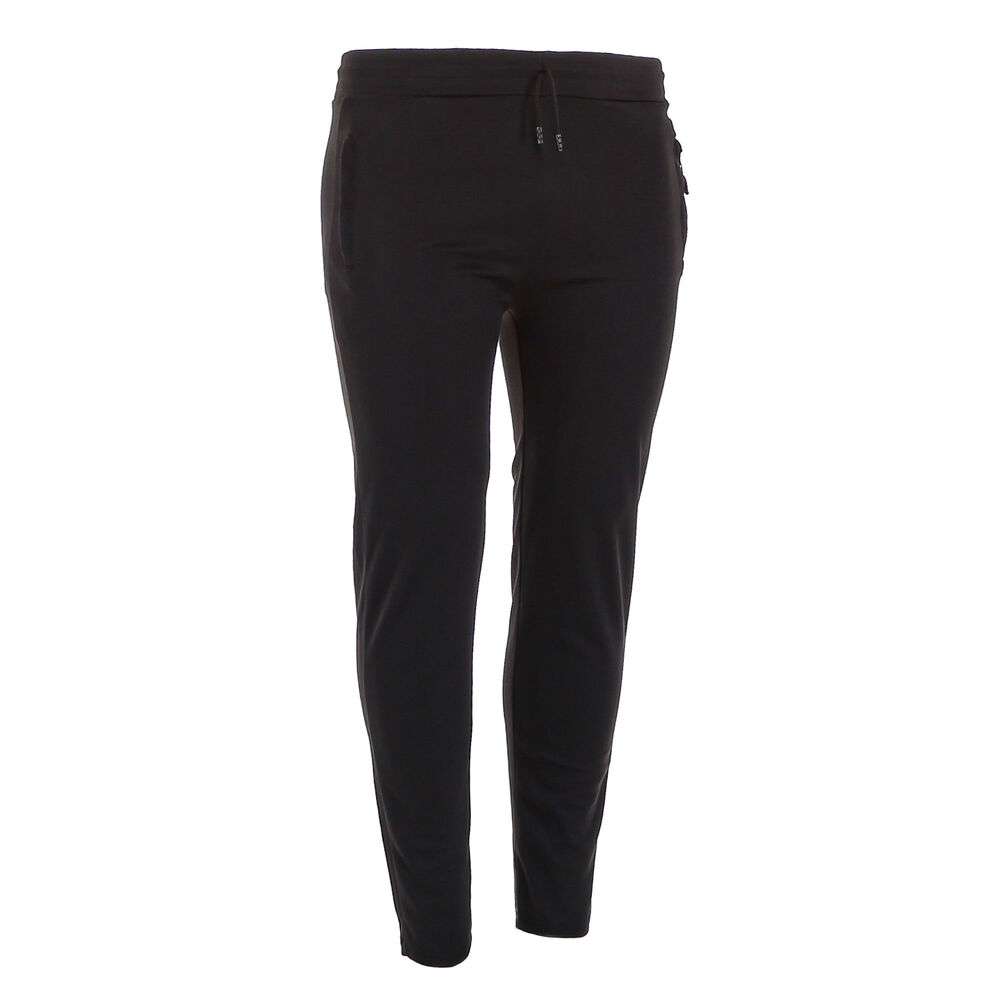 Pantaloni sport conici - negru barbati