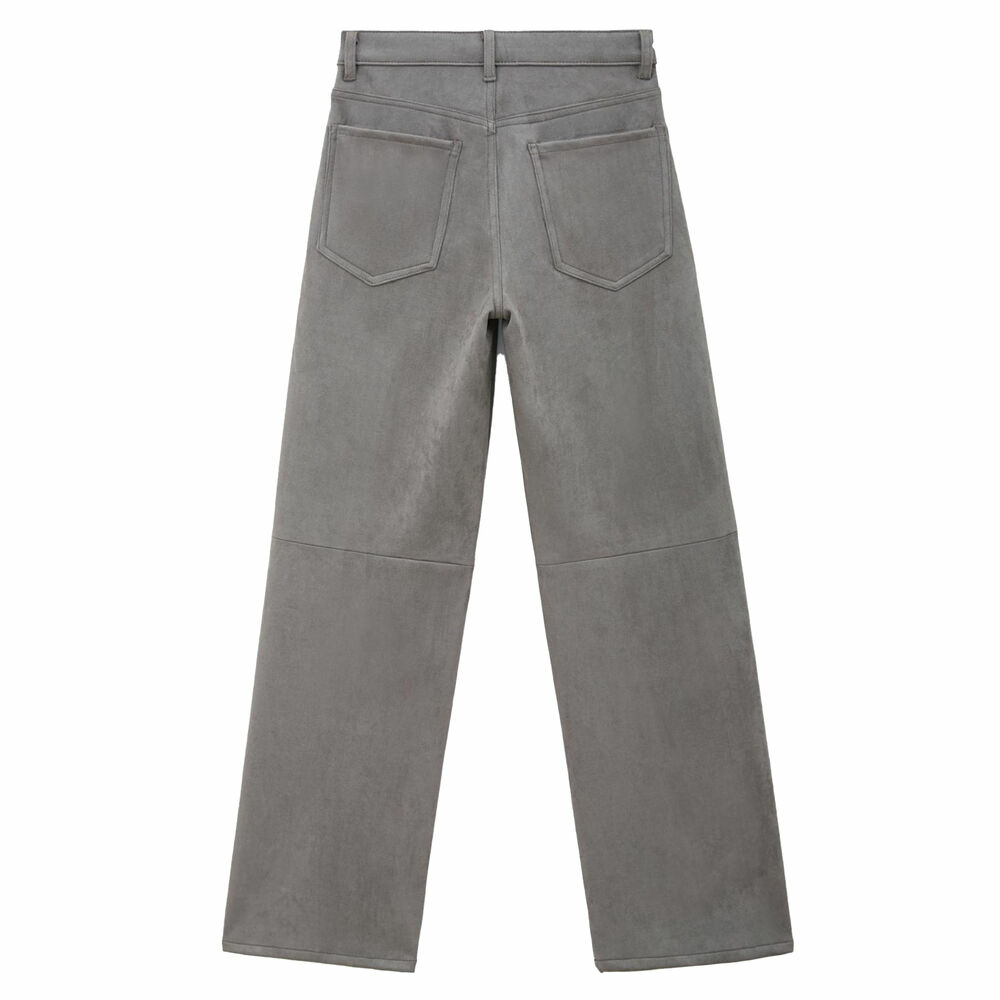 Pantaloni piele ecologica Laulia - gri dama