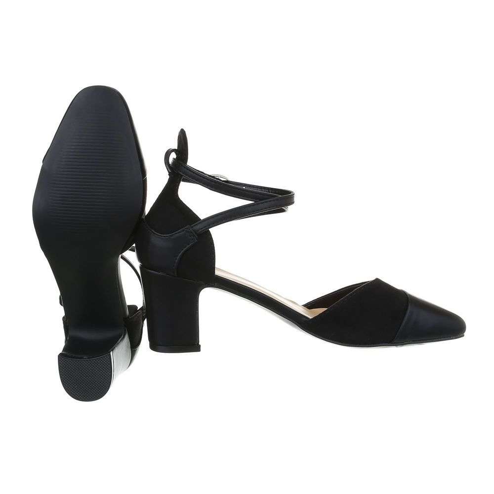 Pantofi clasici toc mic - negru dama