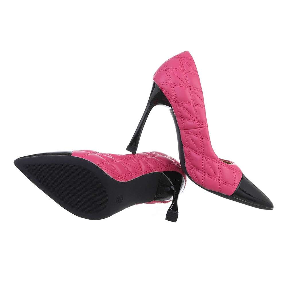 Pantofi cu toc inalt - roz fuchsia dama