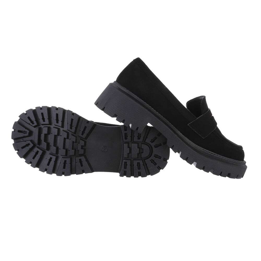 Pantofi office cu toc gros - negru dama