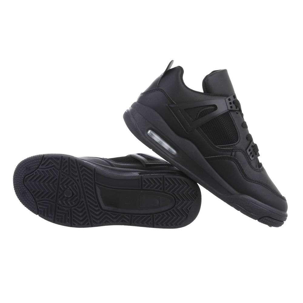 Pantofi sport talpa groasa - negru dama