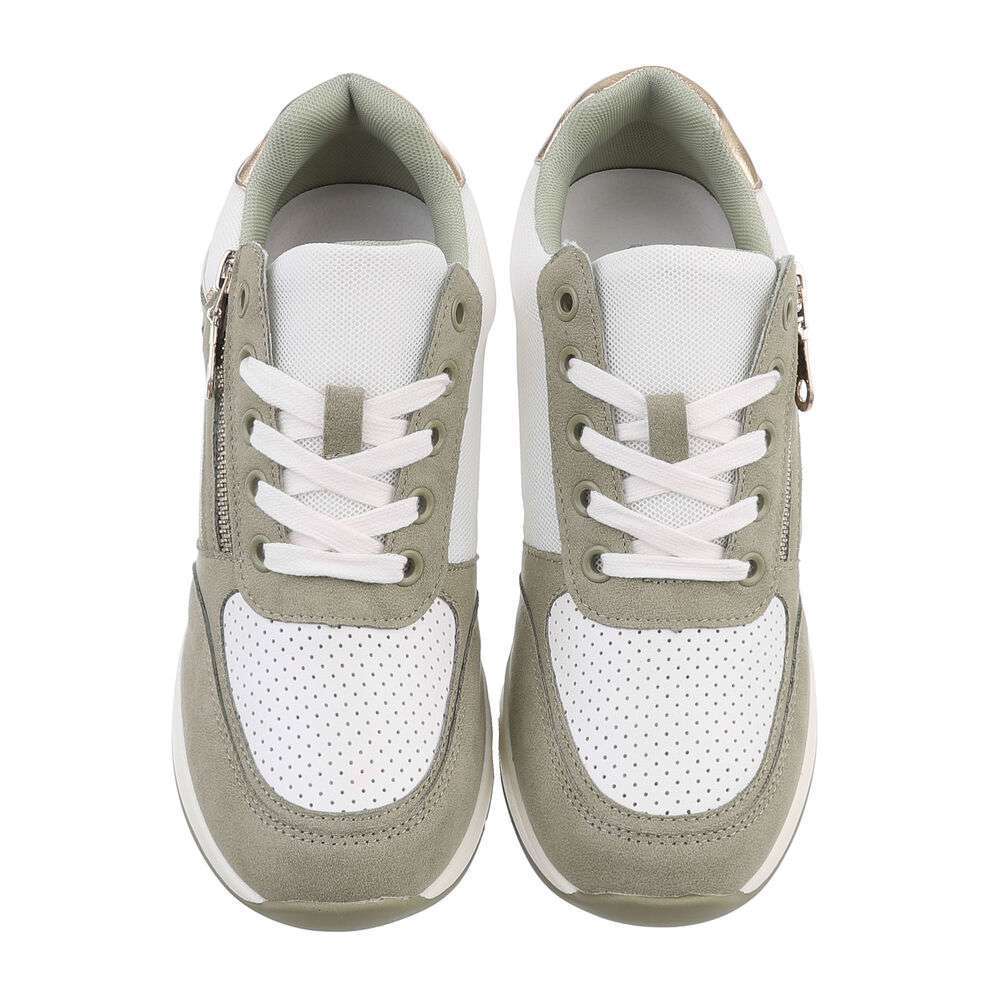 Sneakers inalti- verde dama