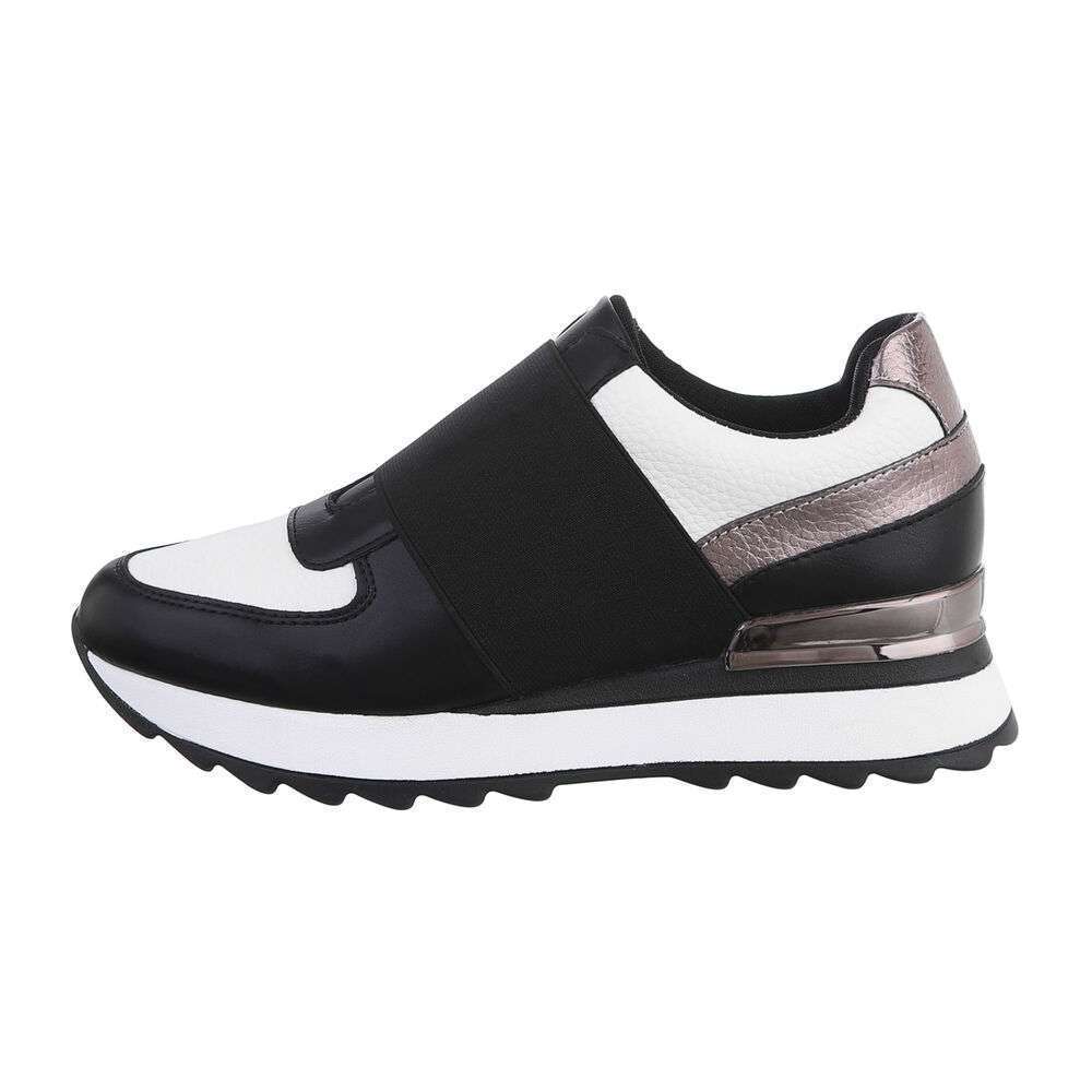 Sneakers josi - alb-negru dama