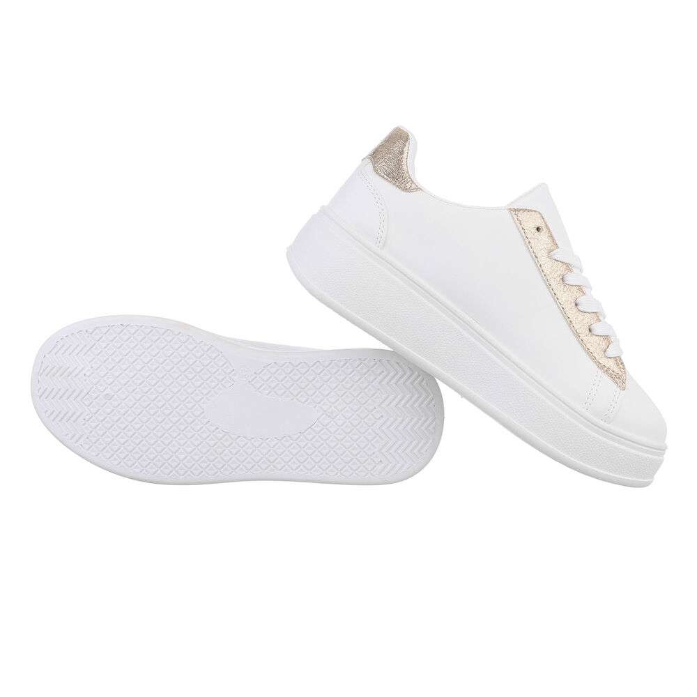 Sneakers talpa groasa - auriu dama