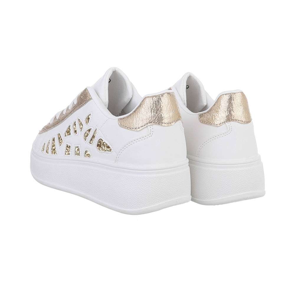 Sneakers talpa groasa - auriu dama