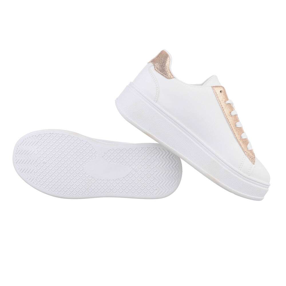 Sneakers talpa groasa - culoarea sampaniei dama