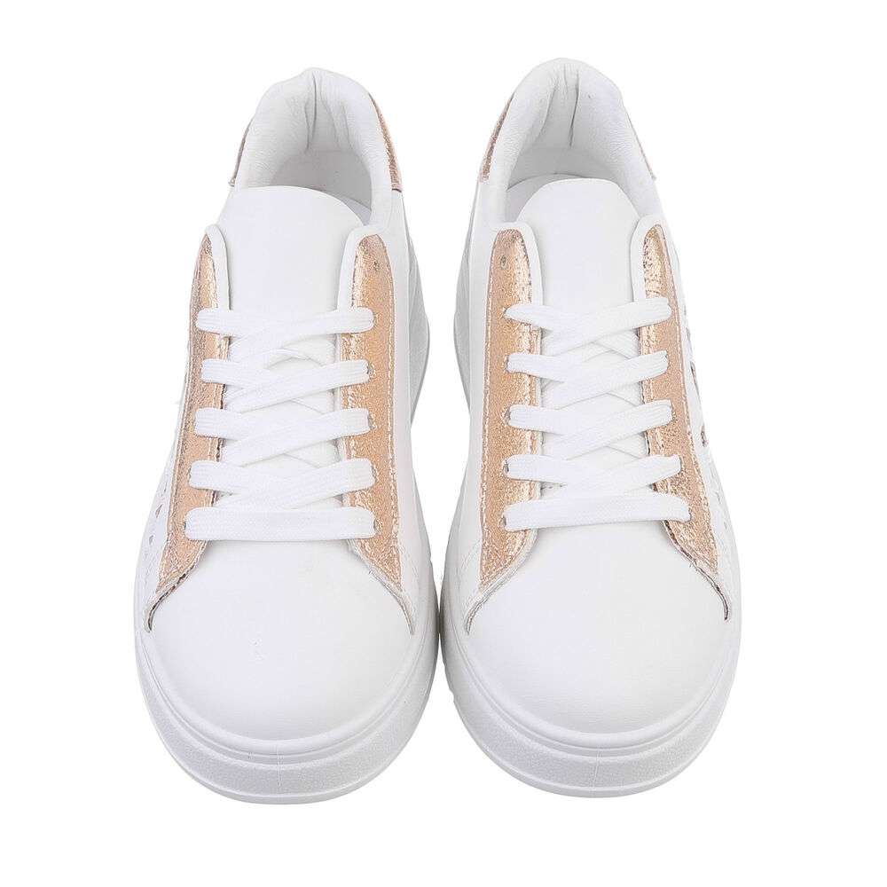 Sneakers talpa groasa - culoarea sampaniei dama