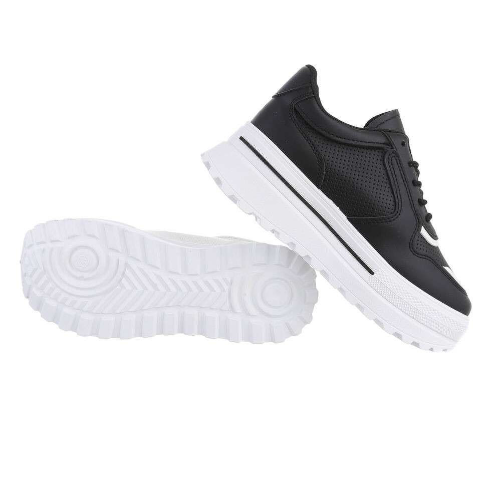 Sneakers talpa groasa - negru dama