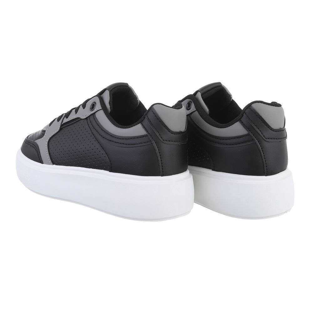 Sneakers platforma - negru dama