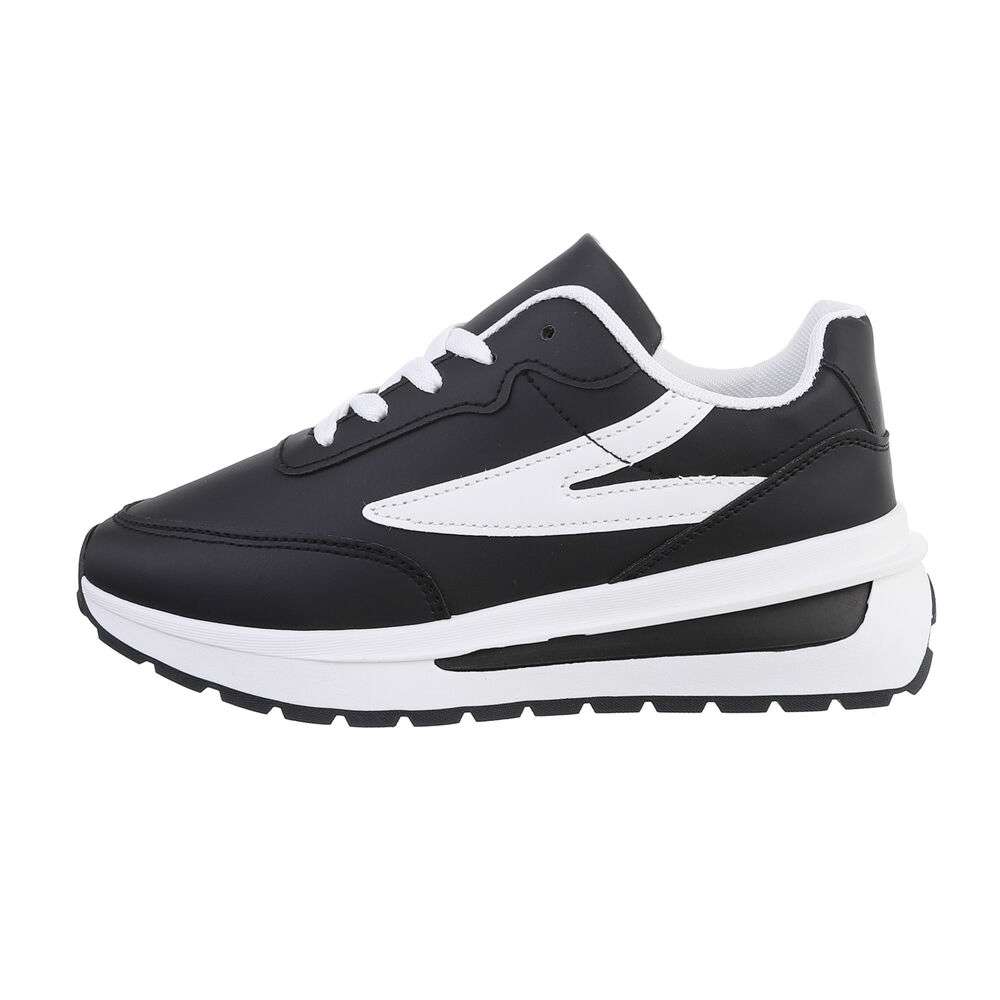 Sneakers platforma - negru dama