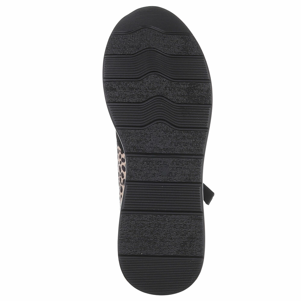 Pantofi sport cu talpa platforma - negru dama