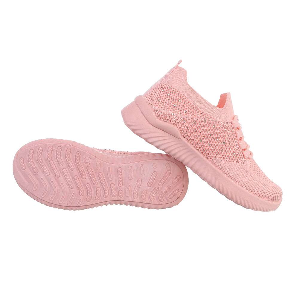 Sneakers cu strasuri - roz dama