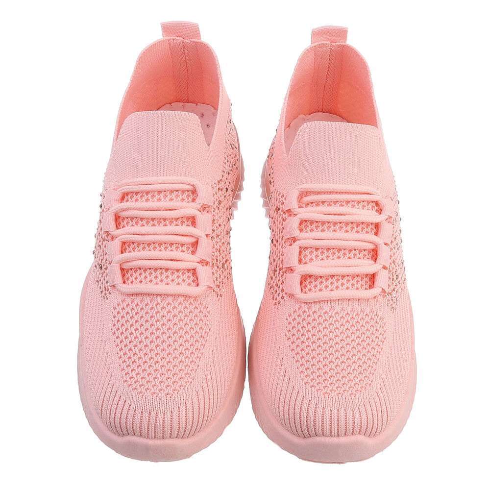 Sneakers cu strasuri - roz dama