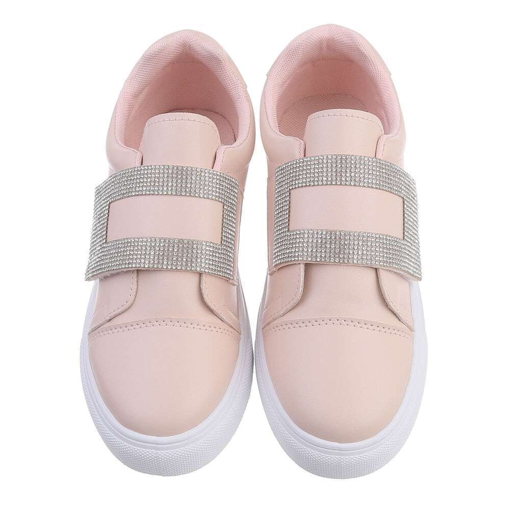 Sneakers cu strasuri - roz dama