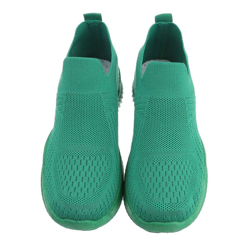 Adidasi sport fara sireturi - verde dama