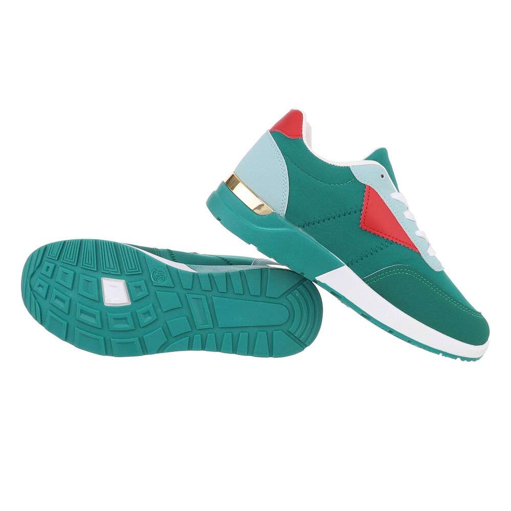 Sneakers colorati - verde dama