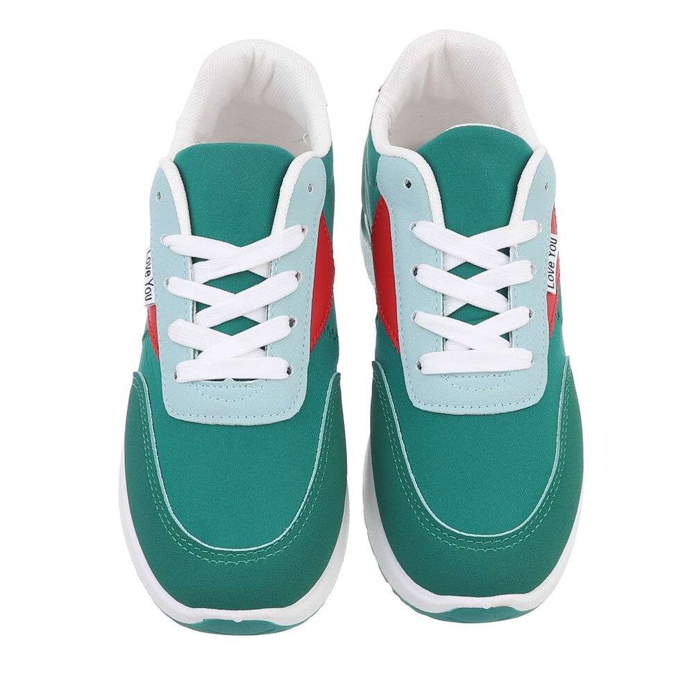 Sneakers colorati - verde dama