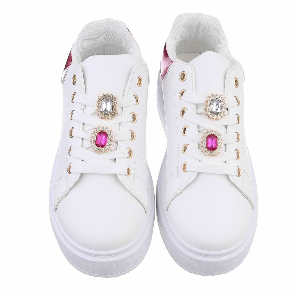 Sneakers talpa groasa - whitefuchsia dama