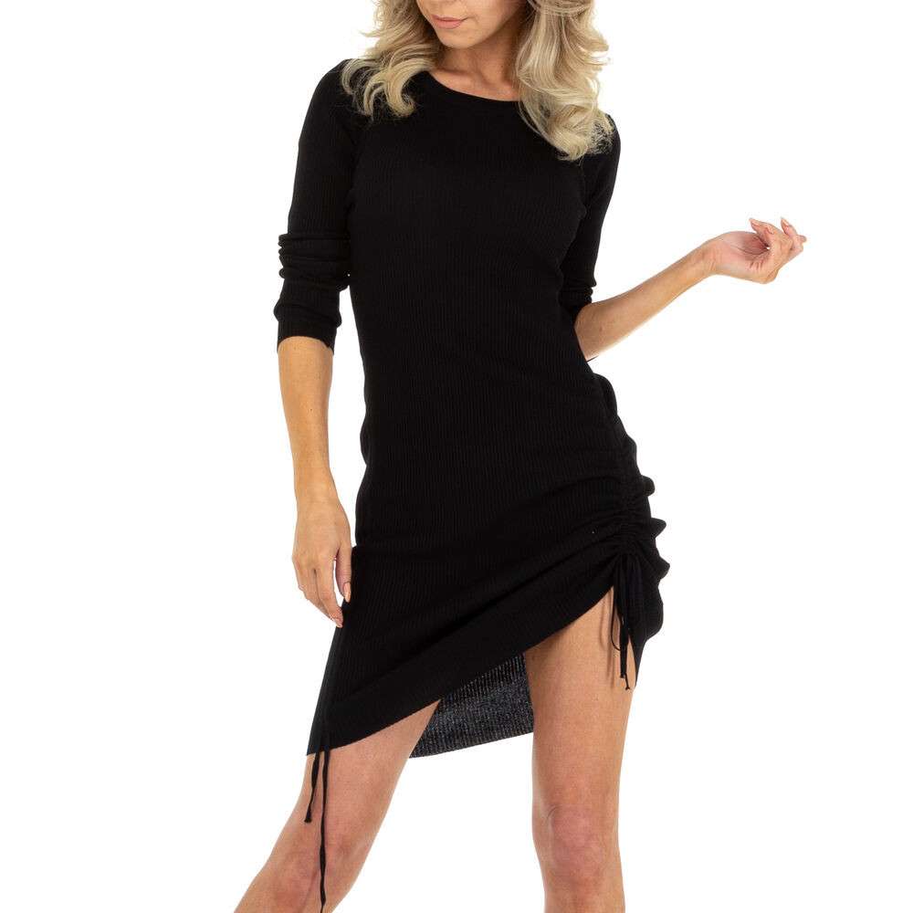 Rochie tricot mulata - negru dama