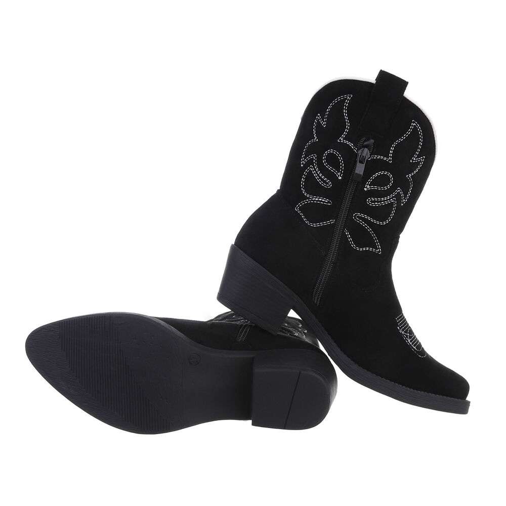 Cizme western - & Cizme Biker - blacksuede dama