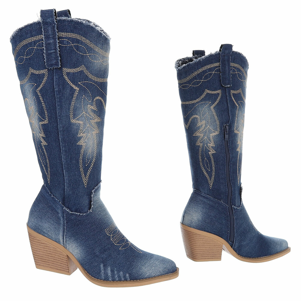 Western- & Cizme Biker - dblue dama