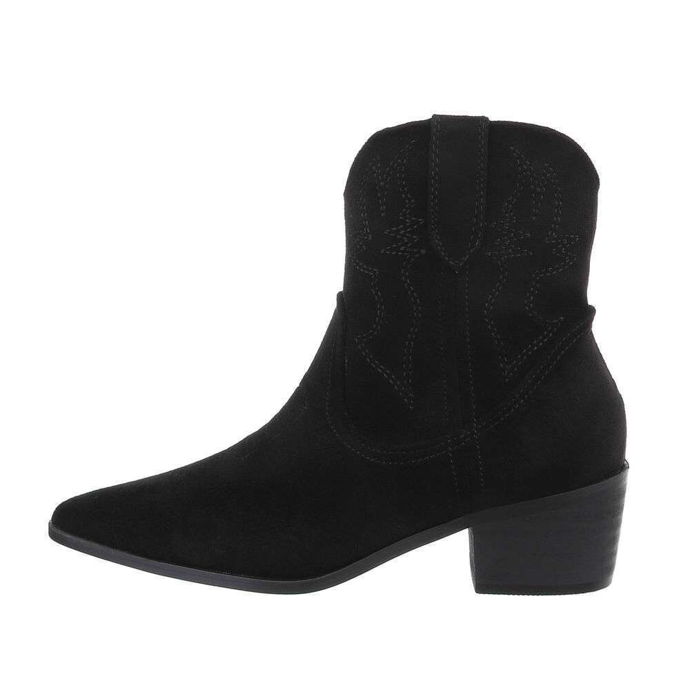 Western- & Cizme Biker - negru dama