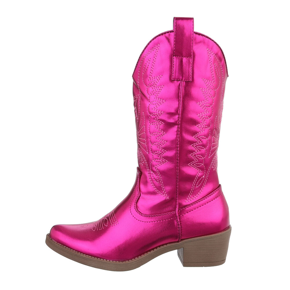 Western- & Cizme Biker - roz fuchsia dama