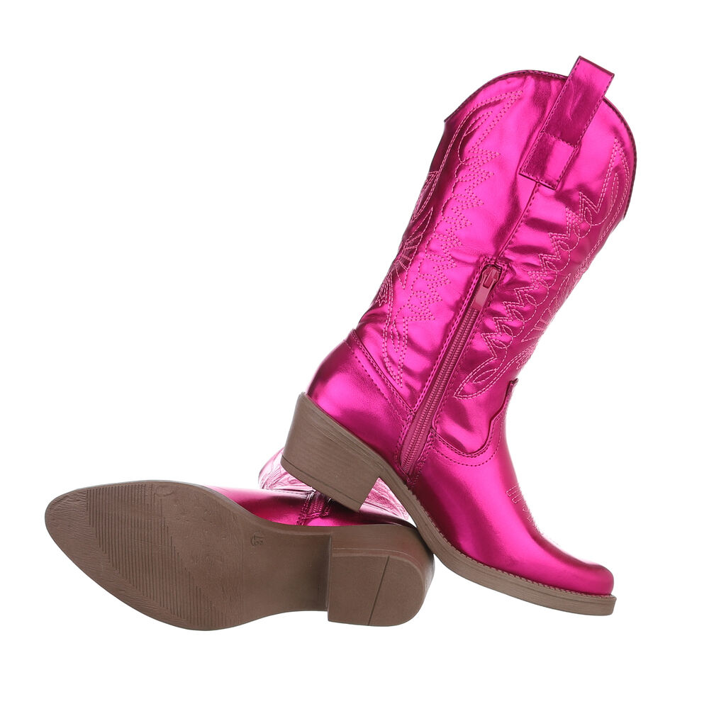 Western- & Cizme Biker - roz fuchsia dama